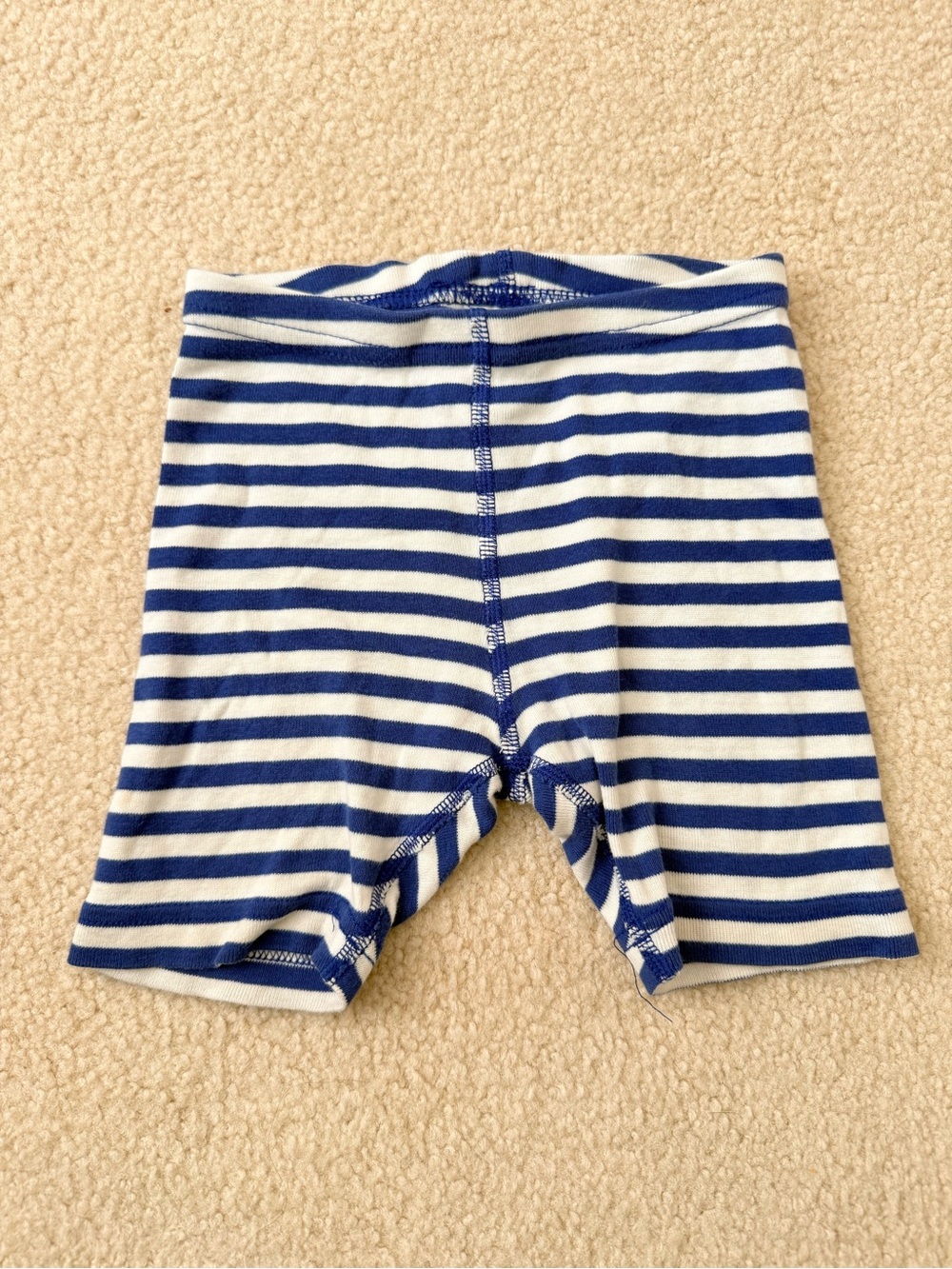 Hanna Andersson Blue and White Striped Kids Leggings
